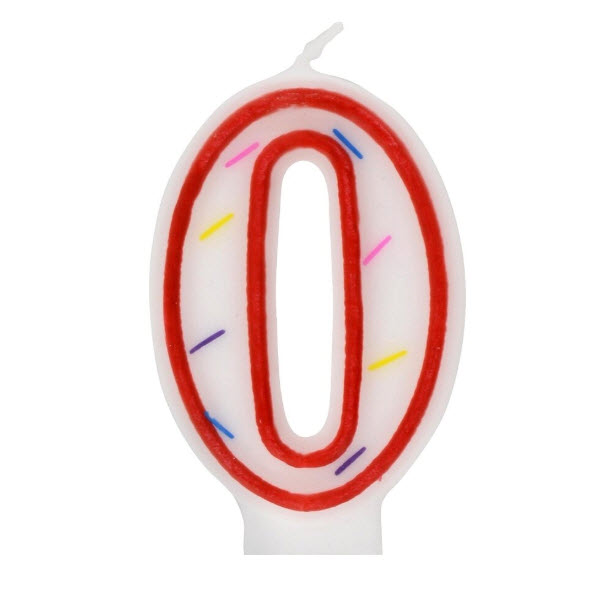 Happy 0 Birthday Candles 1 pc Sig s Party N Gifts